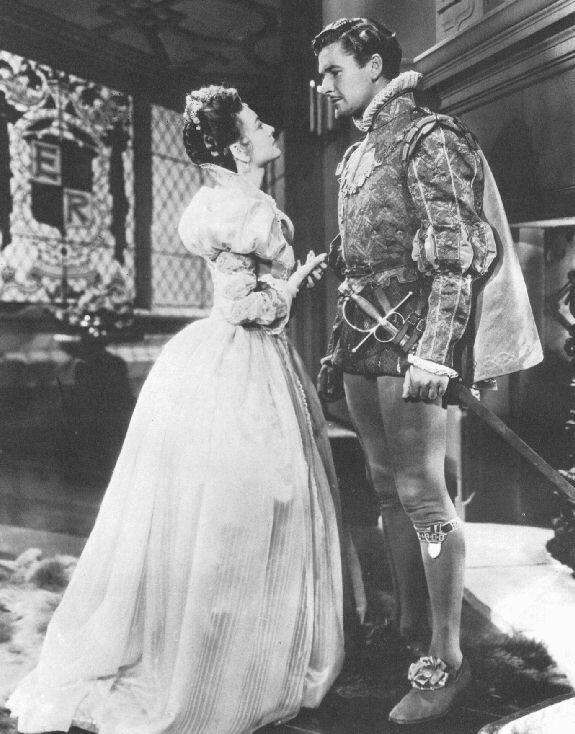 Flynn with Olivia De Havilland (as Lady Penelope) - 78kb