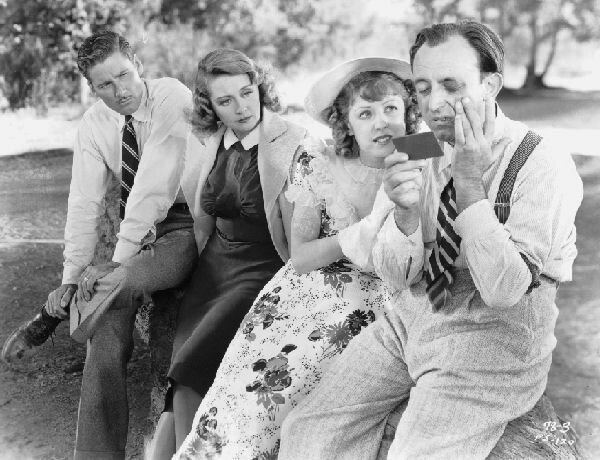 Still from Perfect Specimen w/Joan Blondell, Allen Jenkins & Dennie Moore