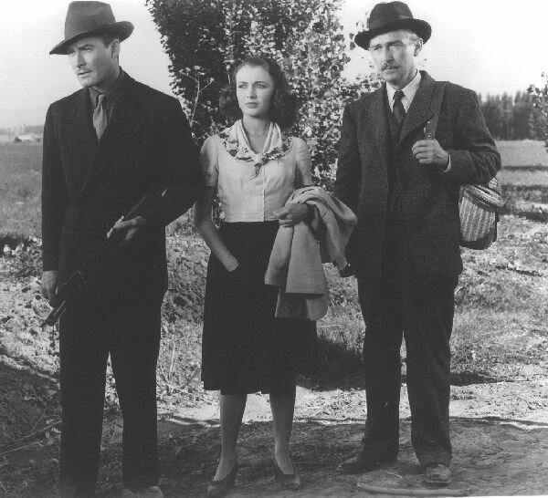 Jean Picard (Flynn), Marianne (Jean Sullivan), & Marcel Bonet (Paul Lukas) - 65kb