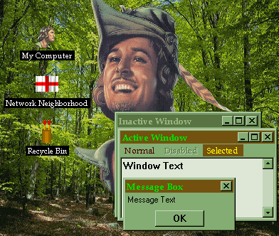 Robin Hood Desktop Theme preview