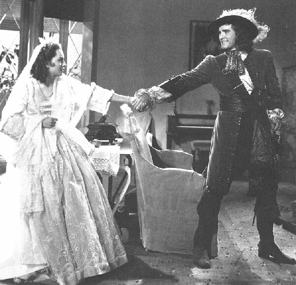 Captain Blood astounds Arabella with his return to Port Royal - 45kb