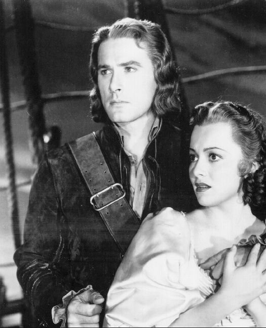 Flynn & de Havilland as Captain Blood & Arabella Bishop - 57kb